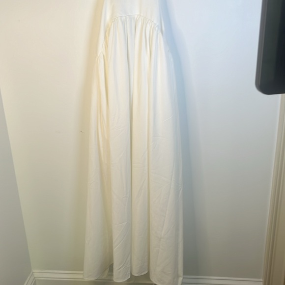 Commense Summer Casual Cap Sleeve Mock Neck Cut Out Long Dress In White Size L - Picture 9 of 13